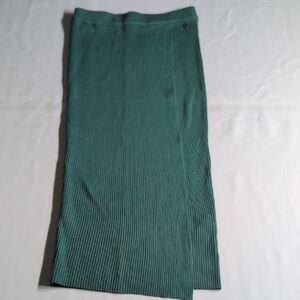 Guess Green Maxi Pencil Skirt with Ribbed Slit